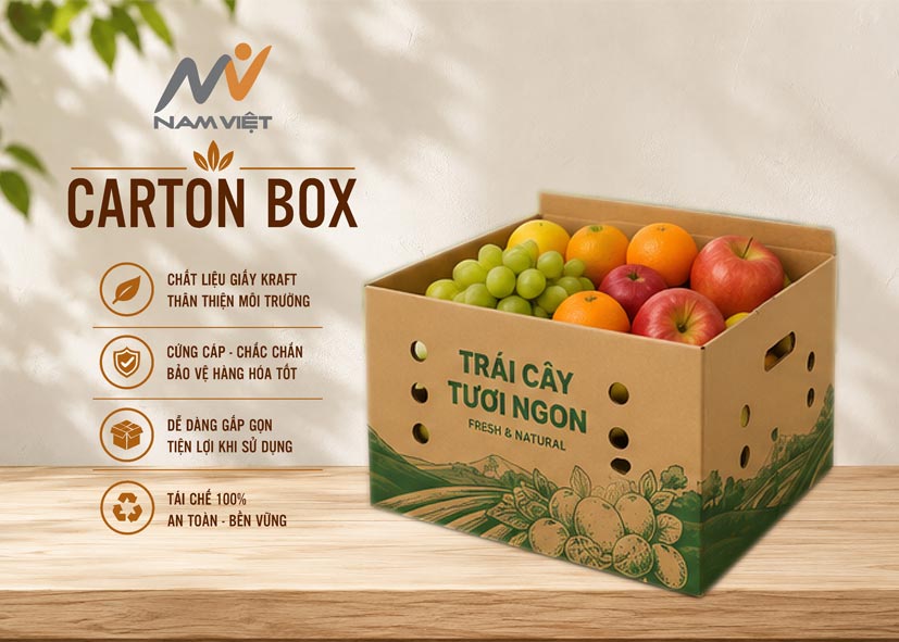 Thùng Carton đựng trái cây -1233