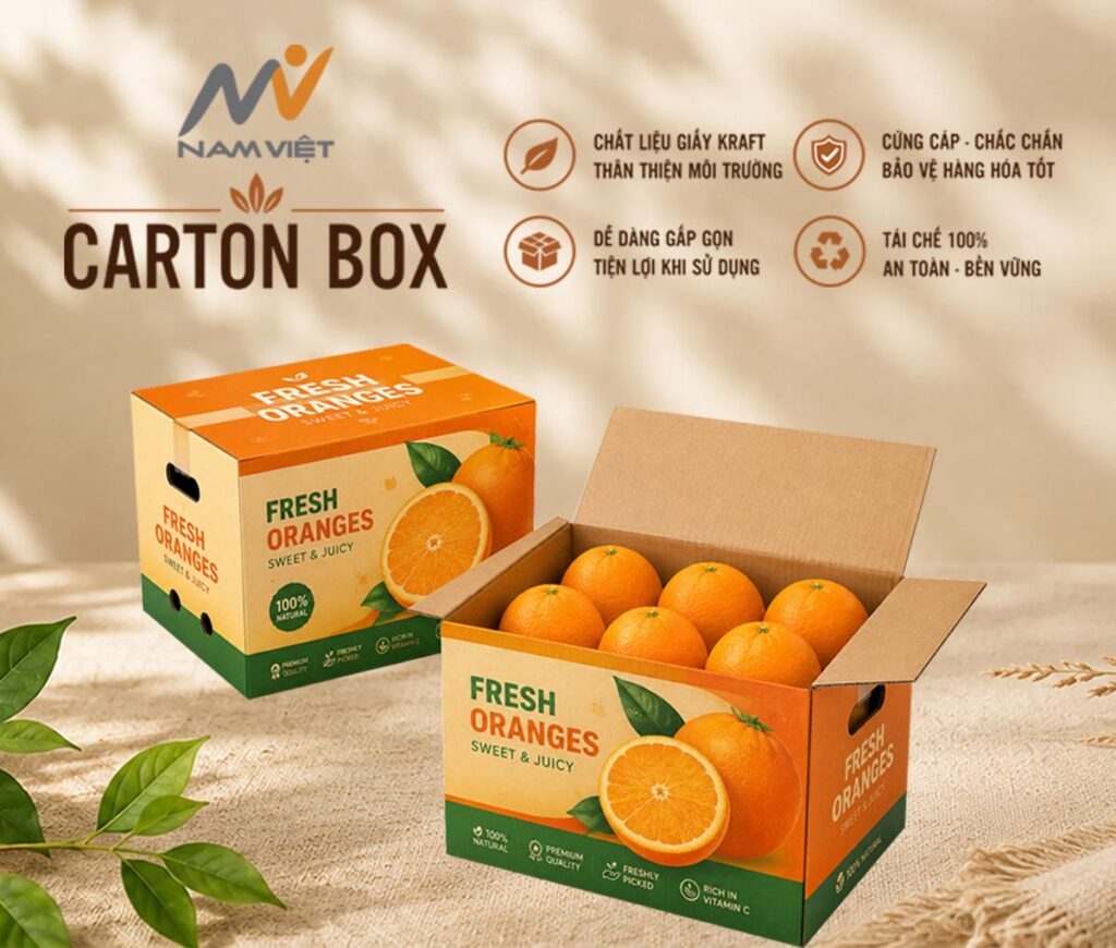 Thùng Carton Đựng Cam -1217