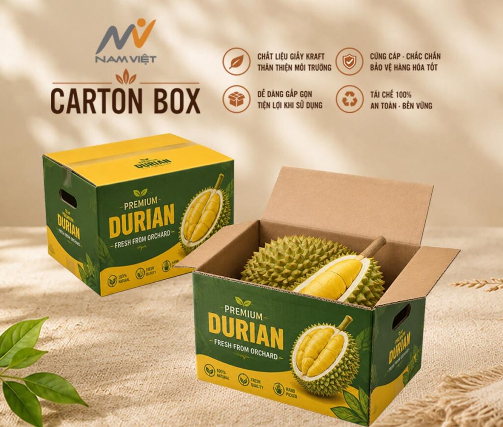 Thùng Carton Đựng Sầu Riêng -1219