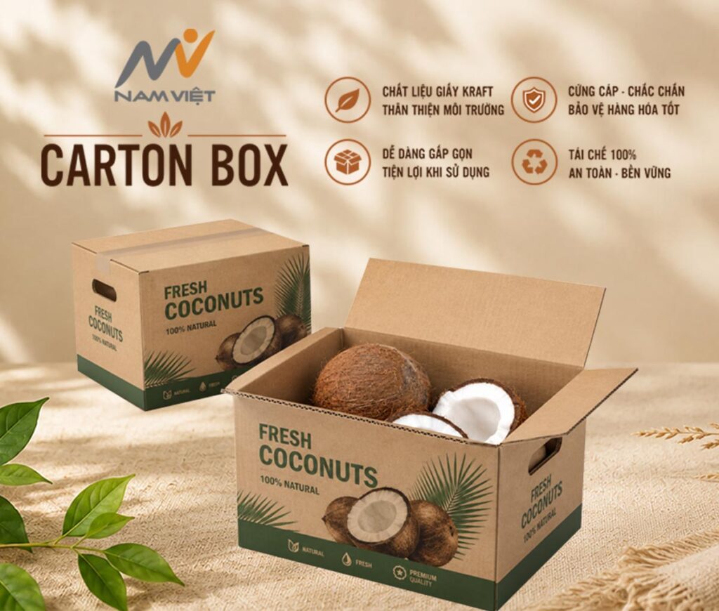 Thùng Carton Đựng Dừa -1232